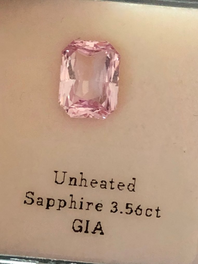 1 pcs Ροζ Ζαφείρι - 3.56 ct - Gemological Institute of America (GIA) #4.3