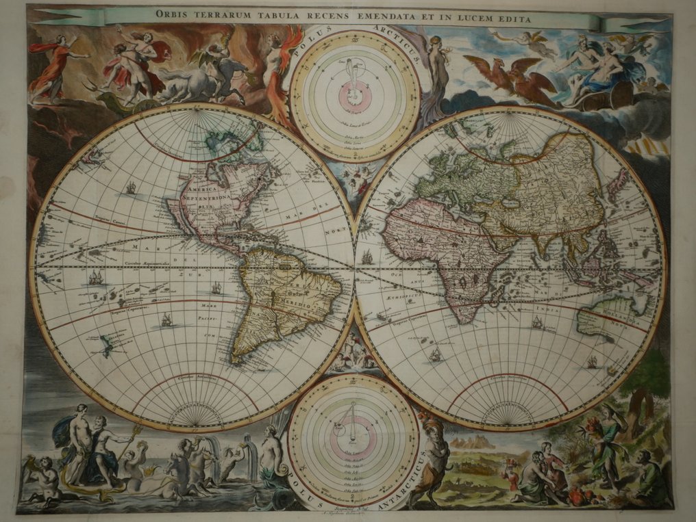 Wereld - World; Bastiaan Stoopendaal - Orbis Terrarum Tabula .. - 1686 #1.0