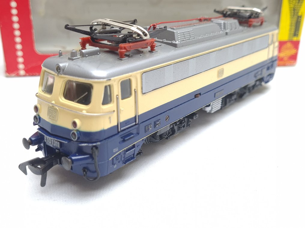 Fleischmann H0 - 4337 - Locomotivă electrică (1) - E 10 în culorile Rheingold. - DB #2.1