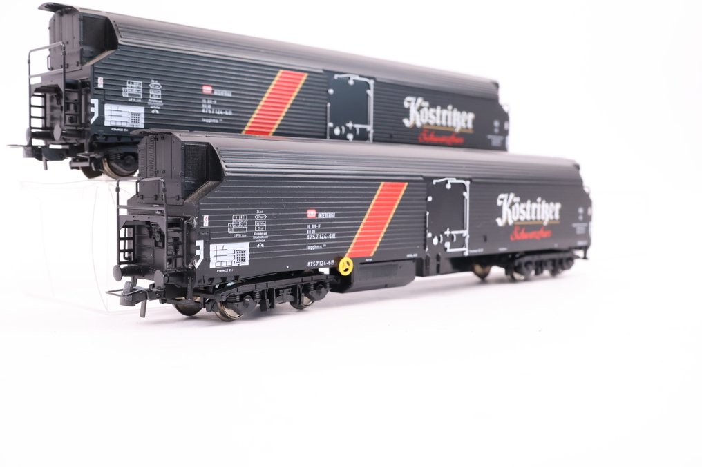 Sachsenmodelle H0轨 - 模型火车货运车厢 (2) - 封闭式货车 Lagghms 'Köstritzer' - DB #3.2