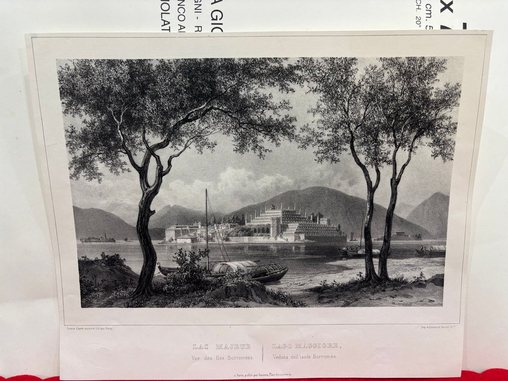 Γαλλία - Λίμνη Ματζόρε; Isidore Laurent Deroy - Lago Maggiore - 1821-1850 #3.2