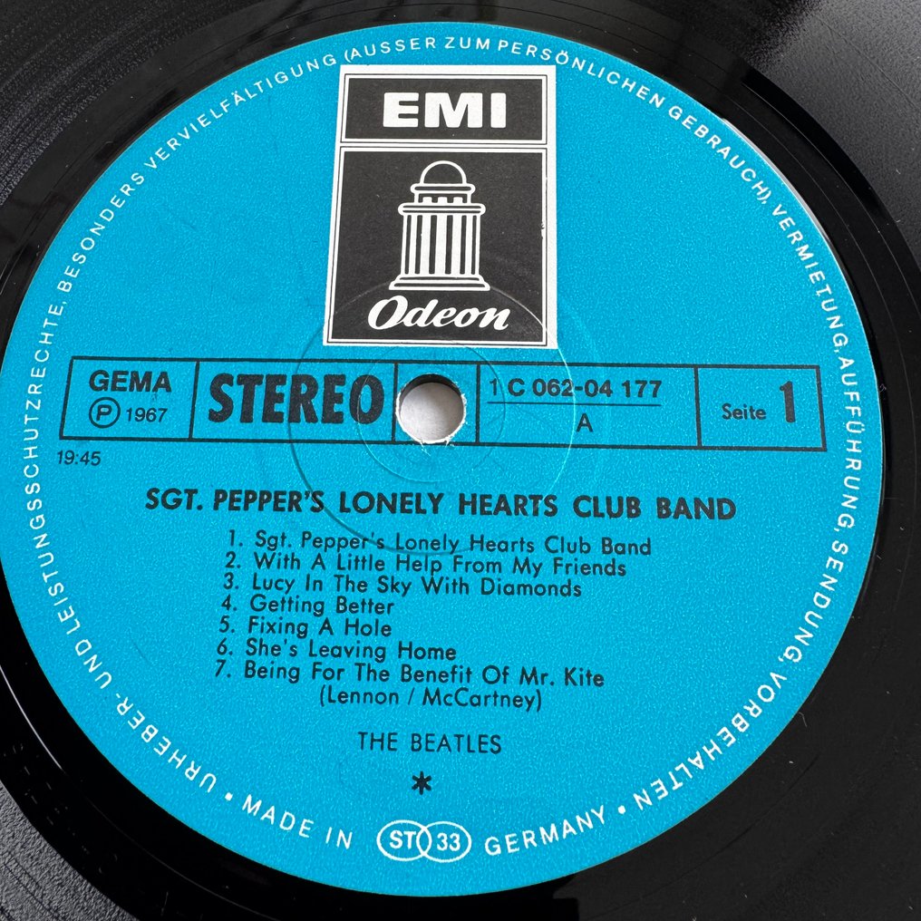 Beatles - Sgt. Pepper's Lonely Hearts Club Band [stereo pressing] - Vinylplate - 1969 #4.3