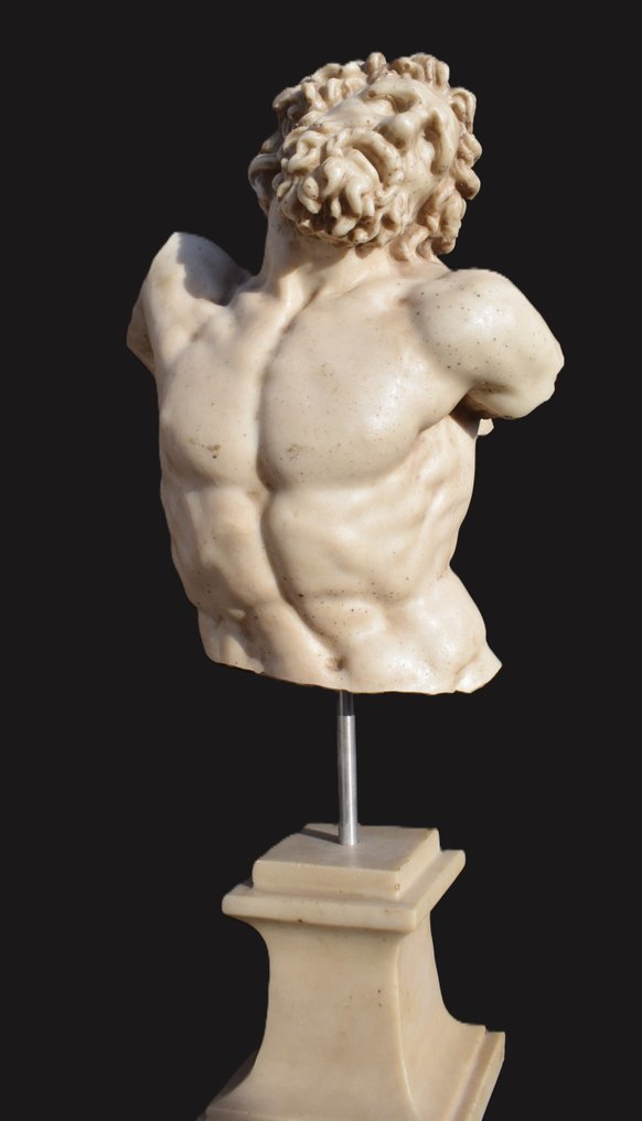 Γλυπτό, Torso del Laocoonte - 10 kg - 54 cm - Επανασχηματισμένος μάρμαρο Carrara. #1.0