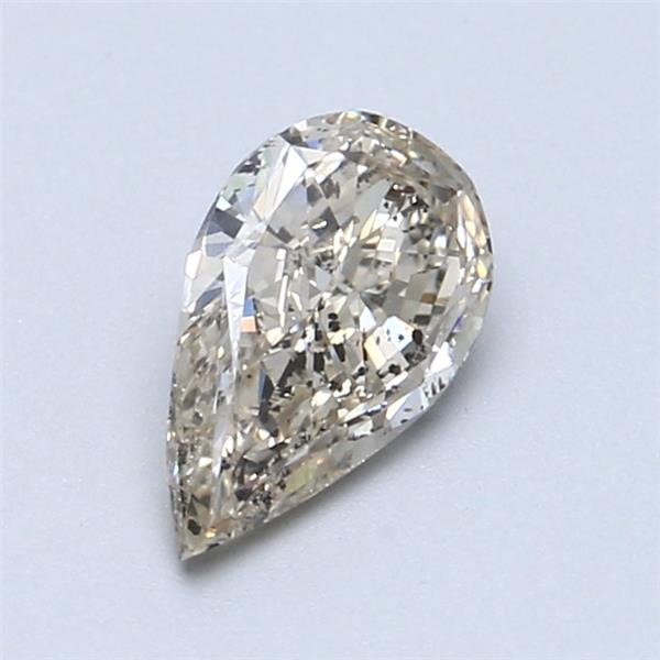 没有保留价 - 1 pcs 钻石 (天然色彩的) - 1.06 ct - 梨形 - Fancy light 灰色 - SI2 微内三含级 - Gemewizard宝石实验室(GWLab) #1.0