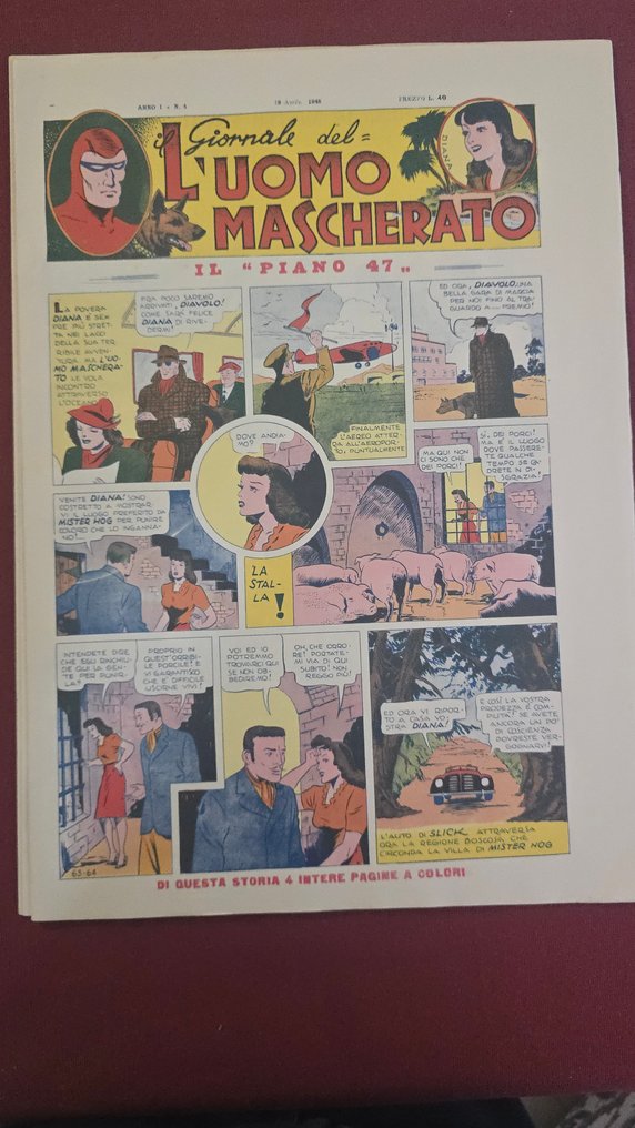Uomo Mascherato - SErie giornale completa 1/16 - 4 Comic - Επανέκδοση #4.3