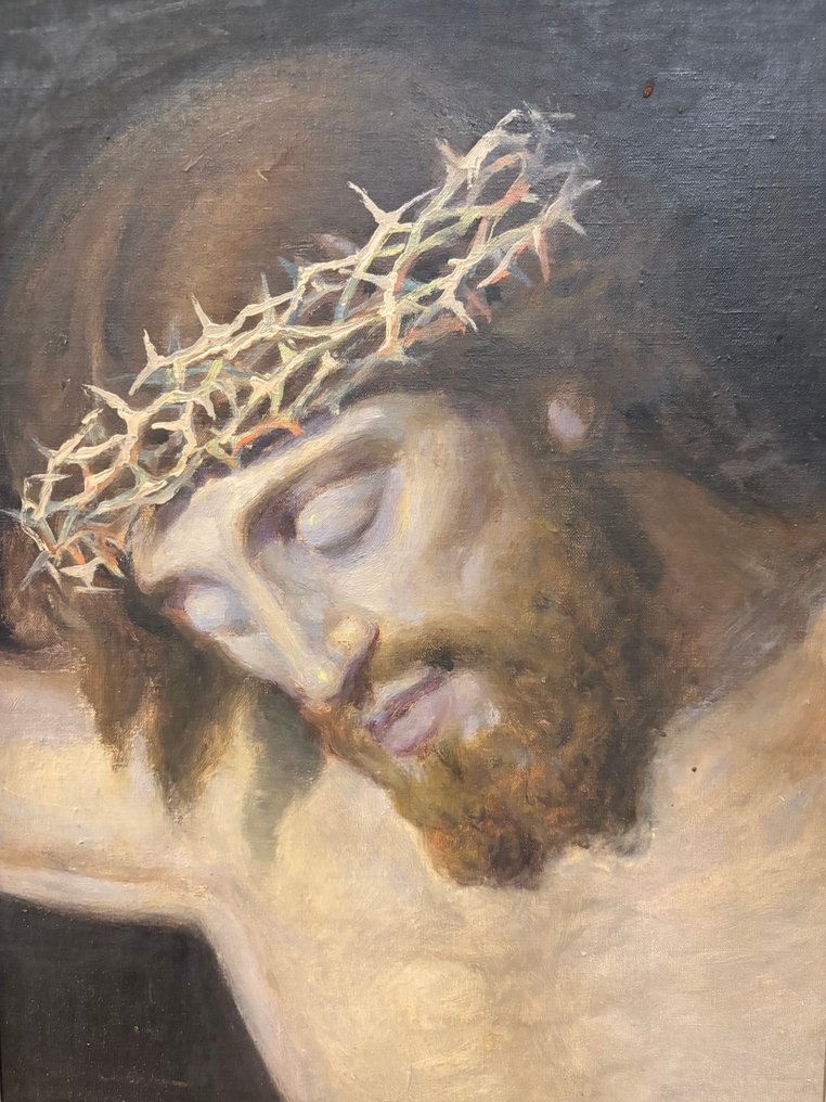 Școala Spaniolă - Cristo crucificado - 53 x 62 cm #4.3