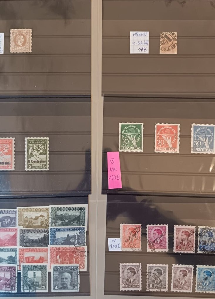 Europe 1850/1945 - Collection of 135 index cards with the main theme of Austria and international participation. #3.2