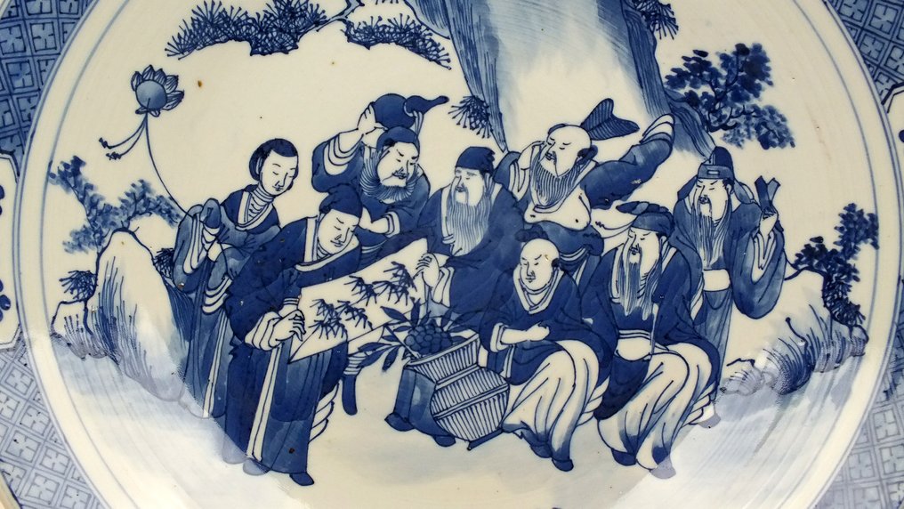 盘子 - 瓷 - 大型中国菜 #4.3