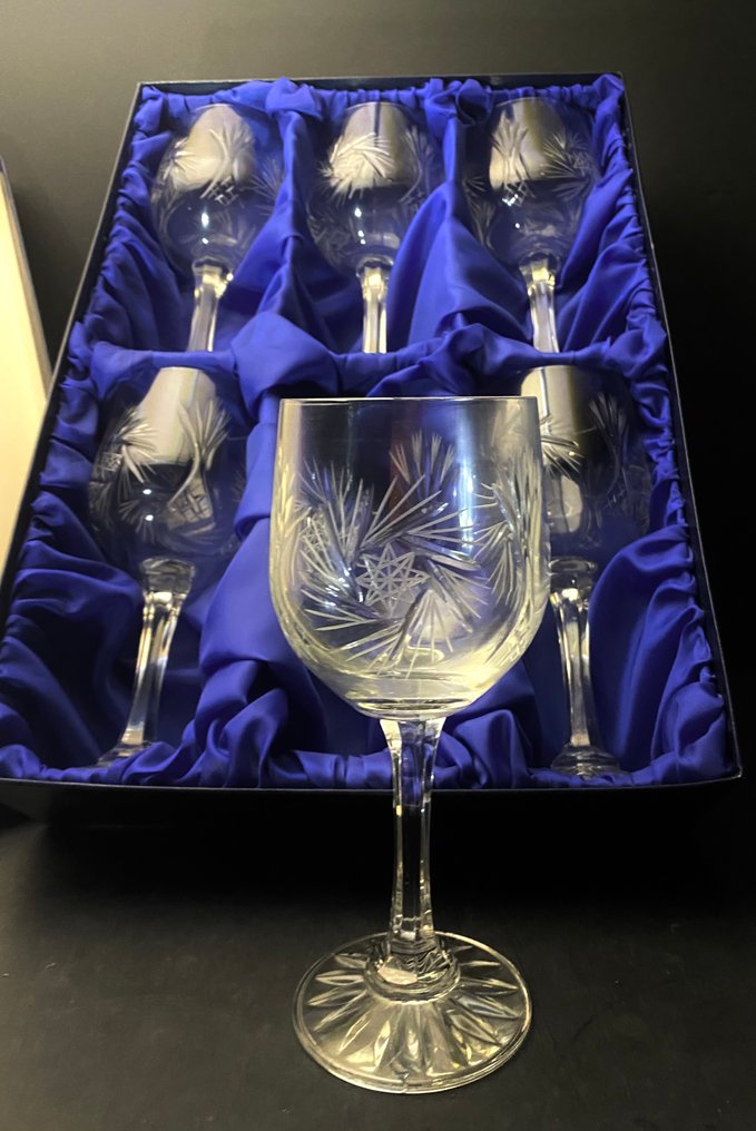 Les Grandes ducs - 饮具 (6) - Taillee Étoile 葡萄酒杯礼盒 - 水晶 #2.1