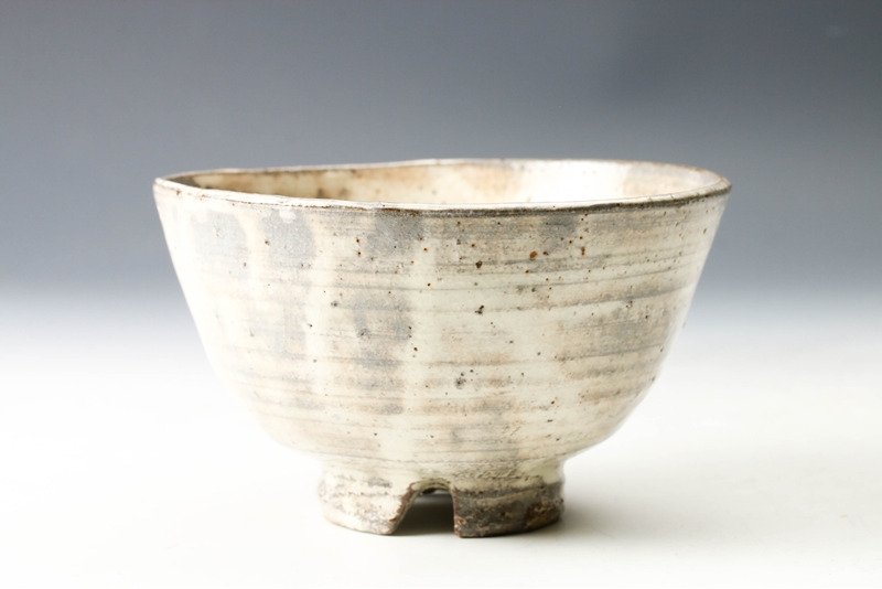 古萩茶碗，乐山窑——清水宏志 - 陶瓷 - Shimizu Hiroshi / 清水比呂志 (b.1941) - 日本 - 昭和年代(1926-1989) #2.1