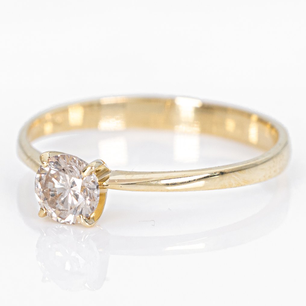 χωρίς τιμή ασφαλείας - Δαχτυλίδι - 14 καράτια Κίτρινο χρυσό -  0.50ct. tw. Διαμάντι (Φυσικό) - GWLab #3.2