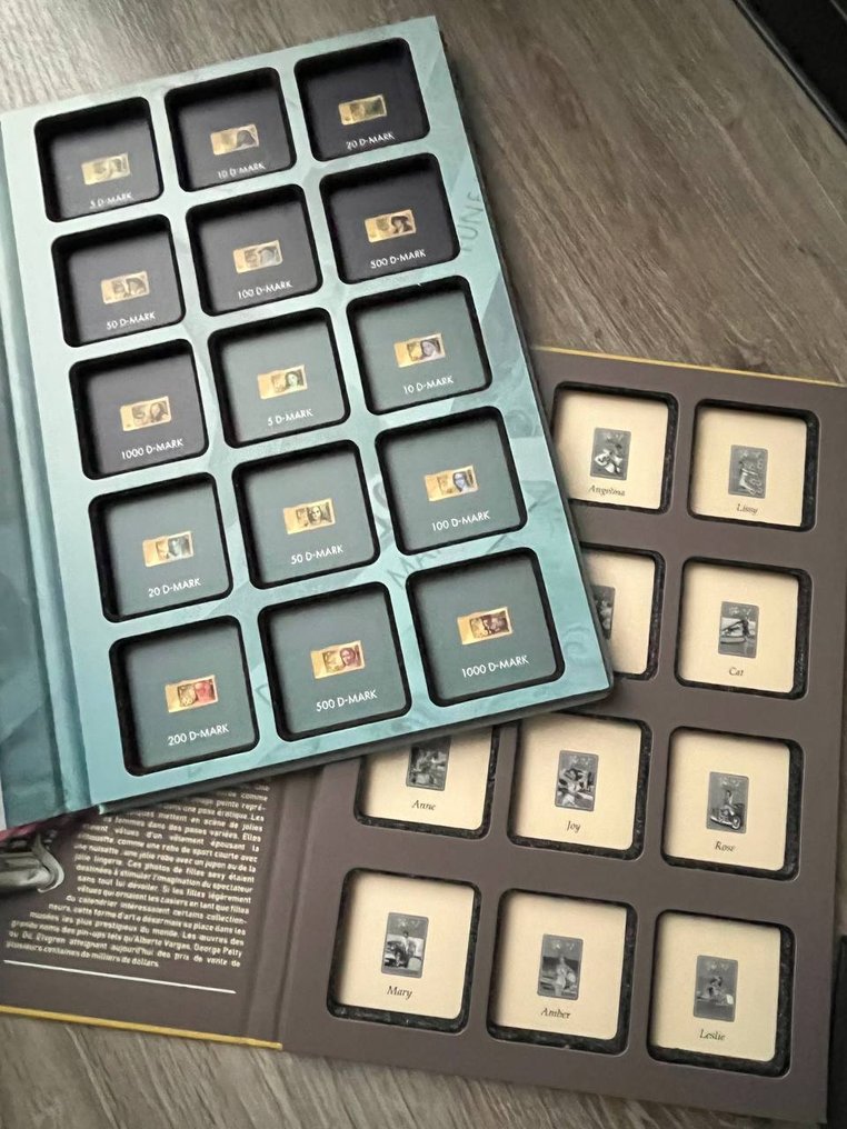 Németország, Csád. Bundle Lot of 10 x Empty Boxes for 1/200, 1/500 oz gold coins  (Nincs minimálár) #3.2