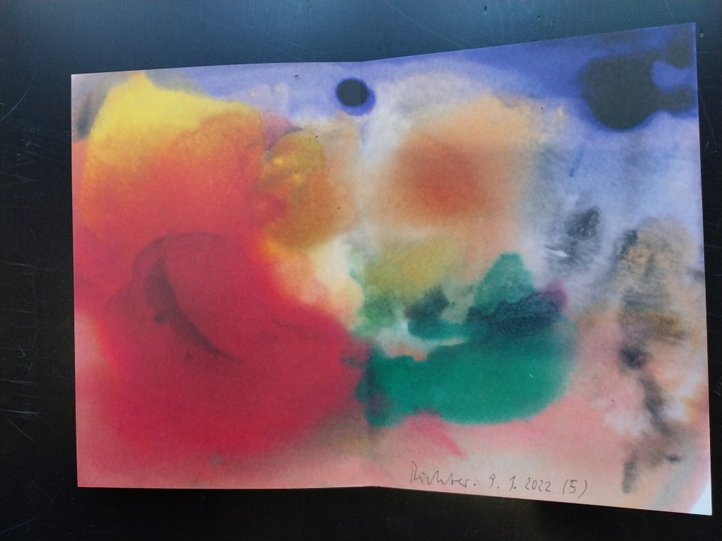 Gerhard Richter (1932) - Mood - 31 kommentierte Tinteskizzen #4.3