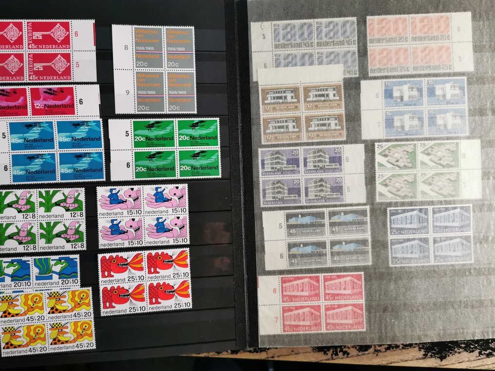 Netherlands  - Large box with various mainly mint collections in 12 albums. #2.1