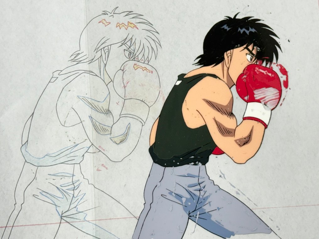 Madhouse - Original animation cel och teckning av Ippo Makunouchi - Hajime no Ippo (2000/02) #4.3