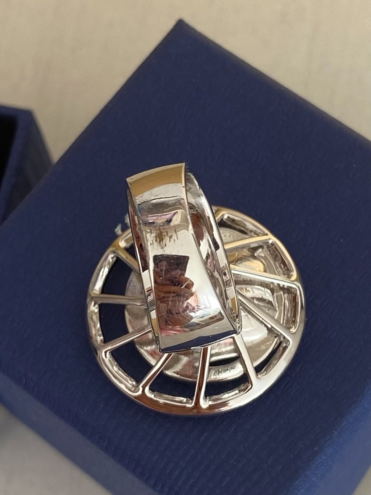 Swarovski - 微型雕像 - Swarovski crystal ring - 金屬, 水晶 #3.2