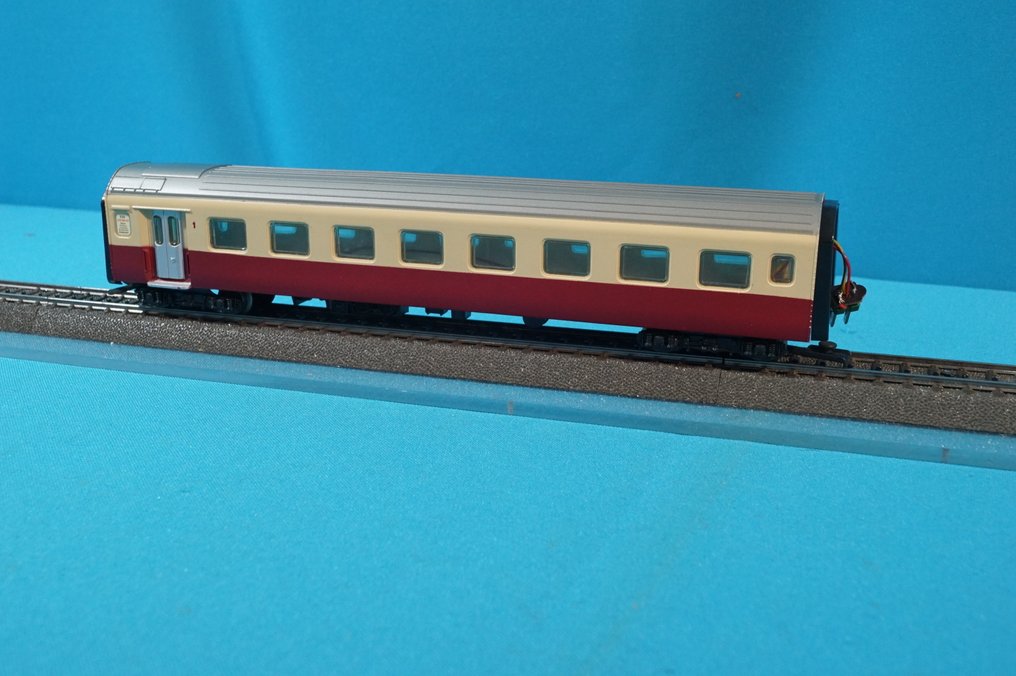 Märklin H0 - 4071 - Ηλεκτροκίνητη ατμομηχανή (1) - 4071 NS - SBB CFF επέκταση βαγονιού σκούρο κόκκινο. - SBB-CFF #2.1
