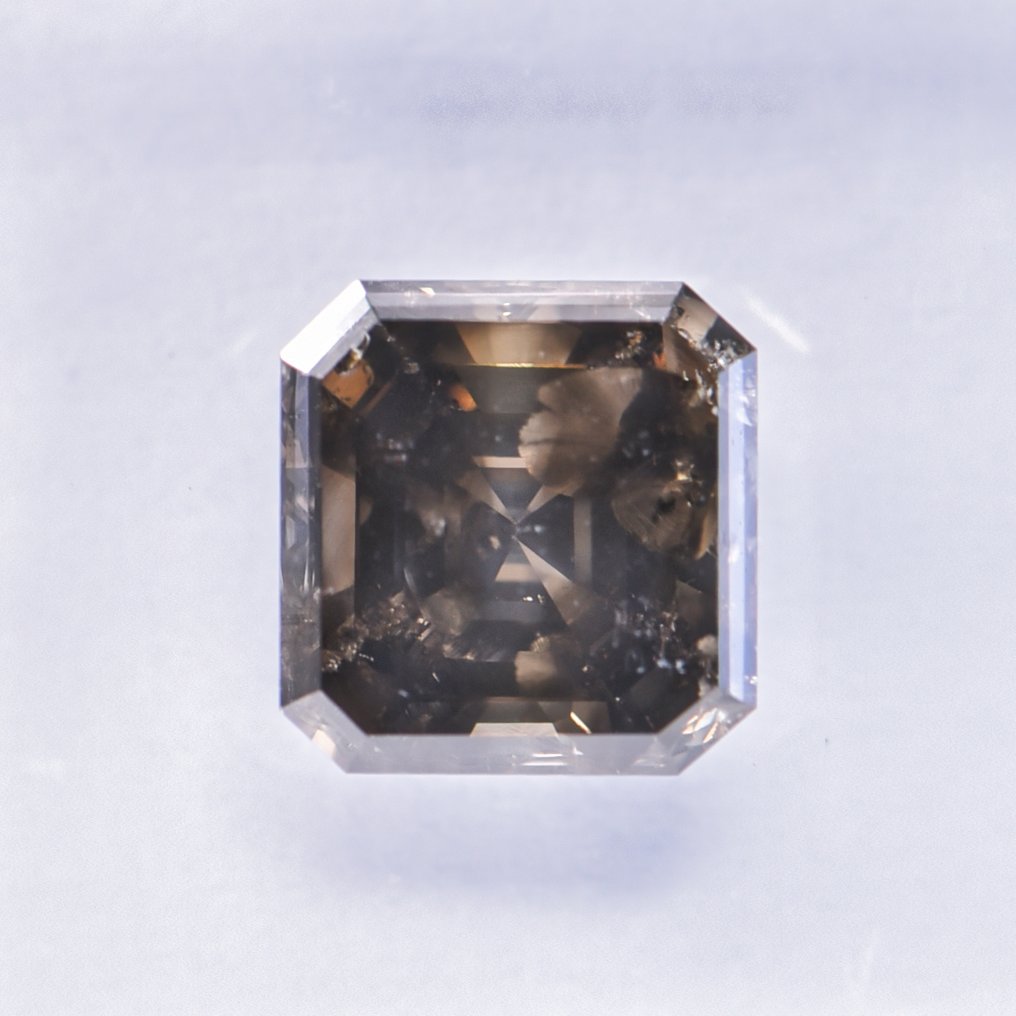 χωρίς τιμή ασφαλείας - 1 pcs Διαμάντι  (Φυσικού χρώματος)  - 1.50 ct - Σμαράγδι - Fancy deep Πρασινωπό, Καφετί Κίτρινο - SI2 - International Gemological Institute (IGI) - VG VG #3.2