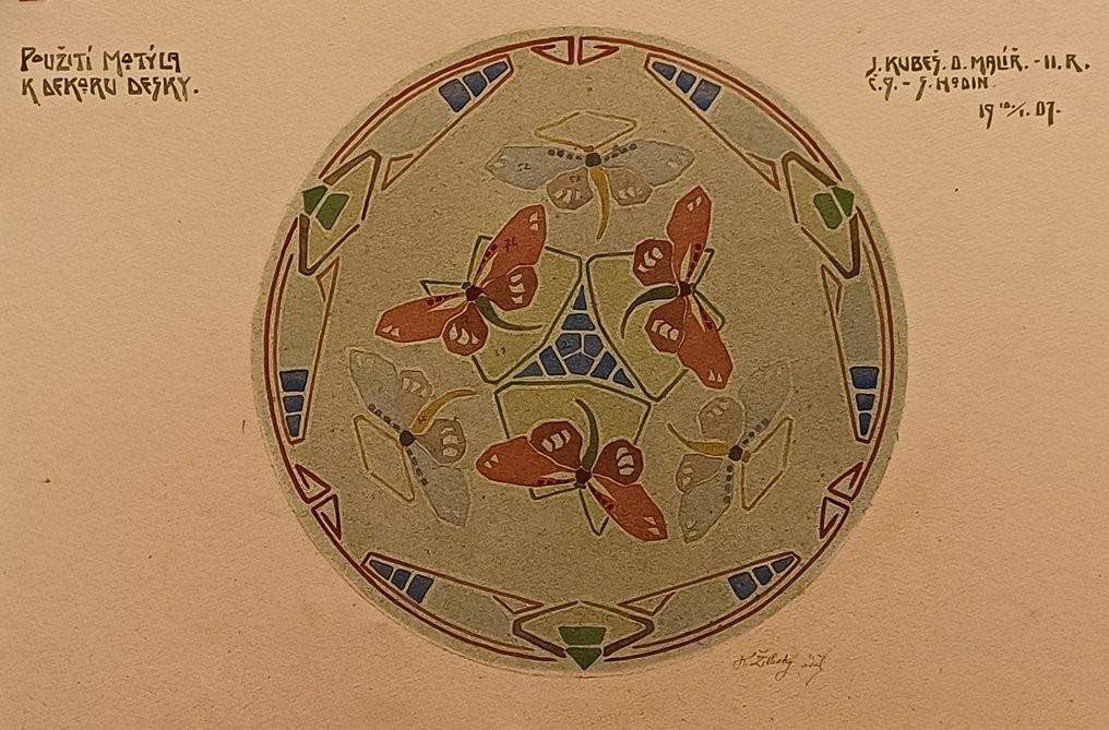 Wall decoration - Design for ceramics - Czechia - Original design #1.0