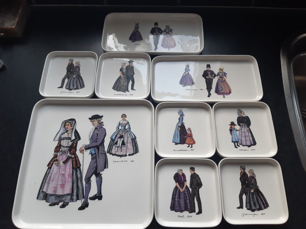 Villeroy & Boch - 糕餅/蛋糕托盤組 (9) - 瓷器 #1.0