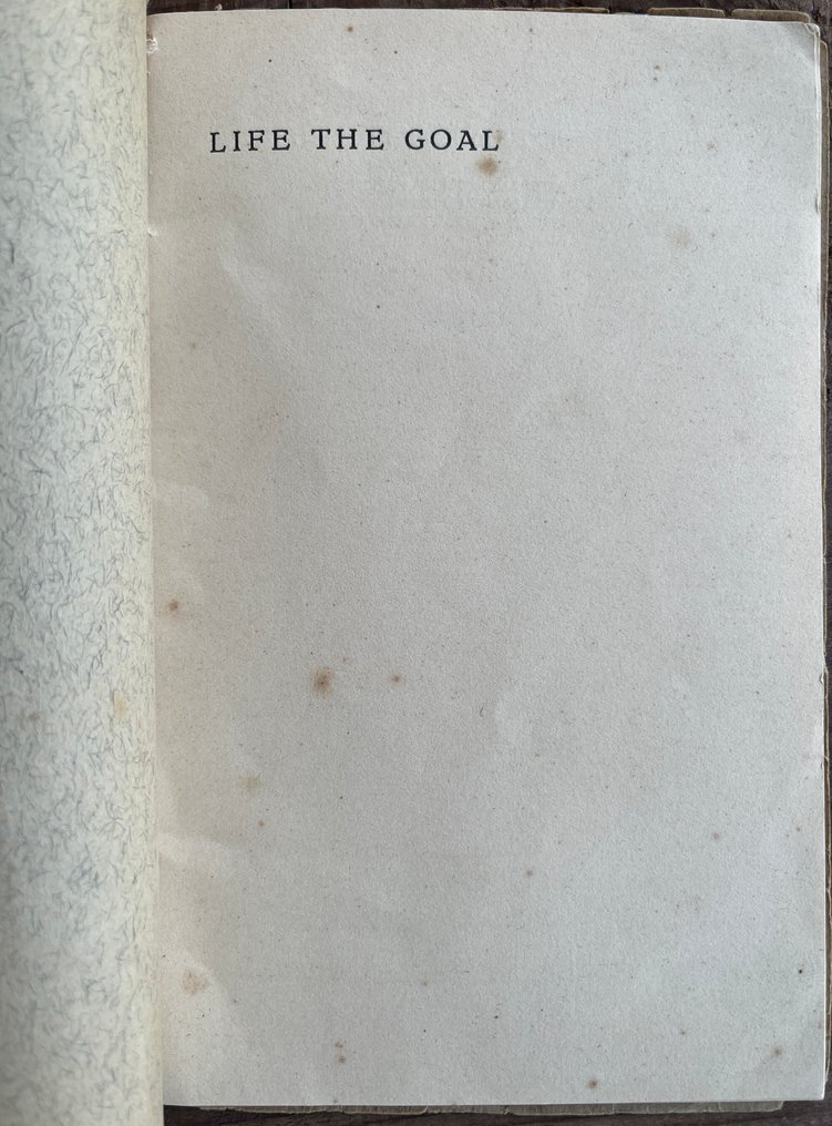 Signed, Jiddu Krishnamurti - Life The Goal, 1st Edition - 1928 #2.1