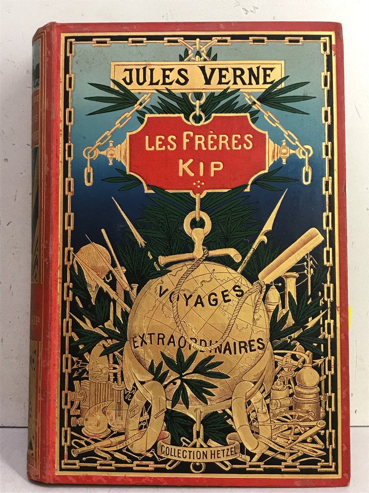 Jules Verne / Georges Roux - Les frères Kip [Cartonnage au globe doré] - 1902 #1.0