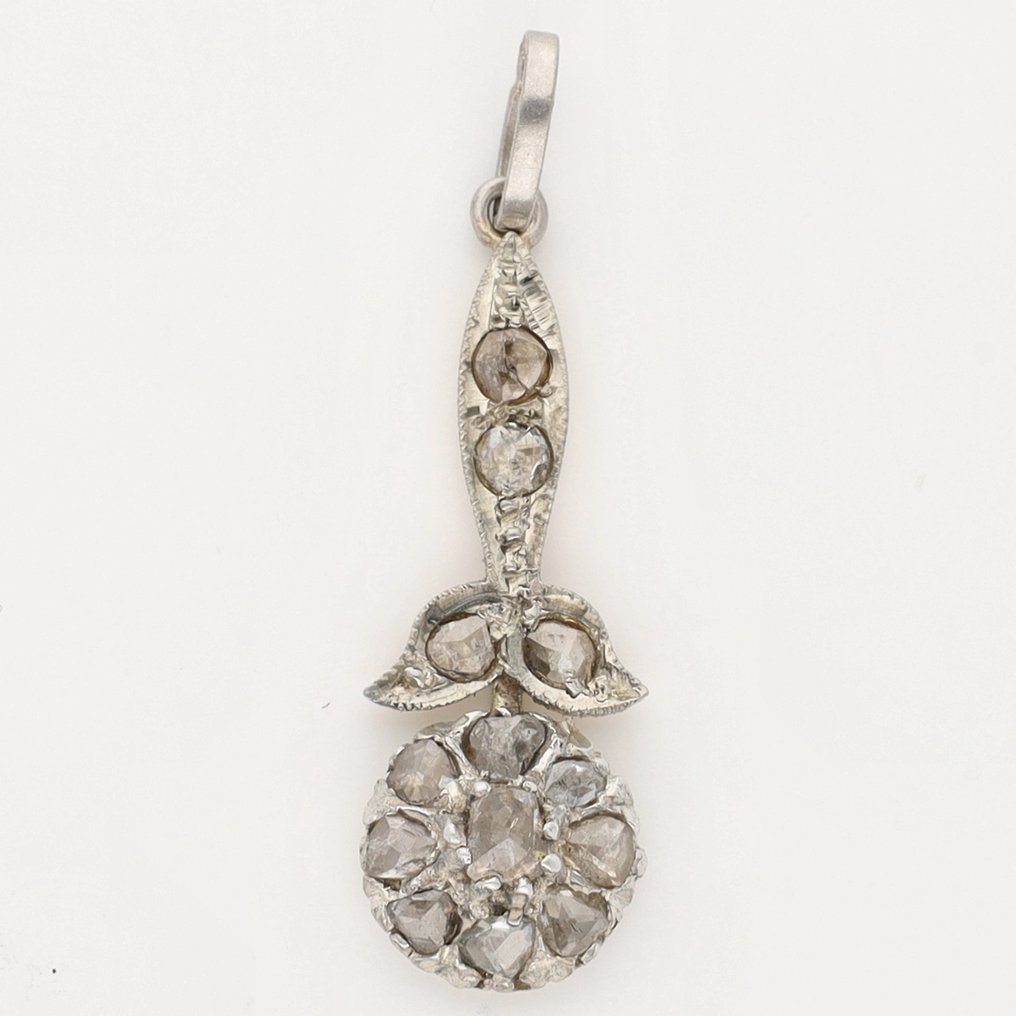 χωρίς τιμή ασφαλείας - Κρεμαστό κόσμημα - 18 καράτια Λευκός χρυσός Διαμάντι (Φυσικό)  #1.0