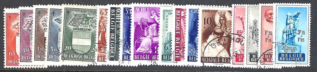Belgium 1946/1951 - Selection of complete series from the period 1946-1951. #2.1