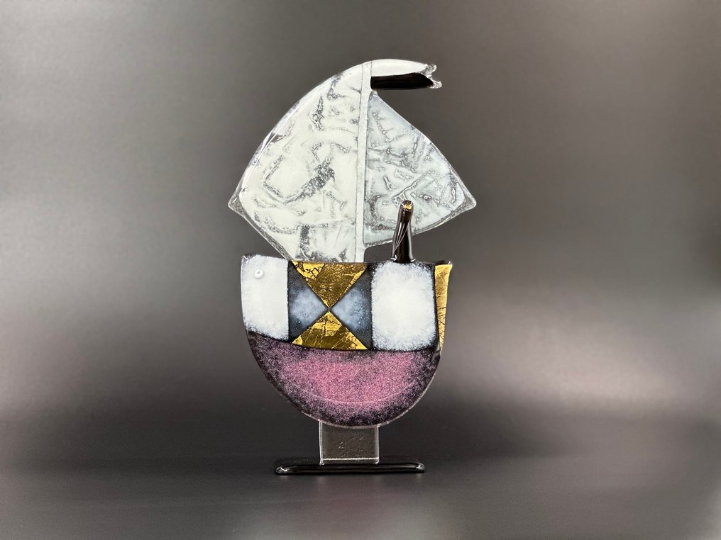 Studio Habrat - Maciej Habrat - Sculpture, Ship - 30 cm - fusing - 2025 #1.0