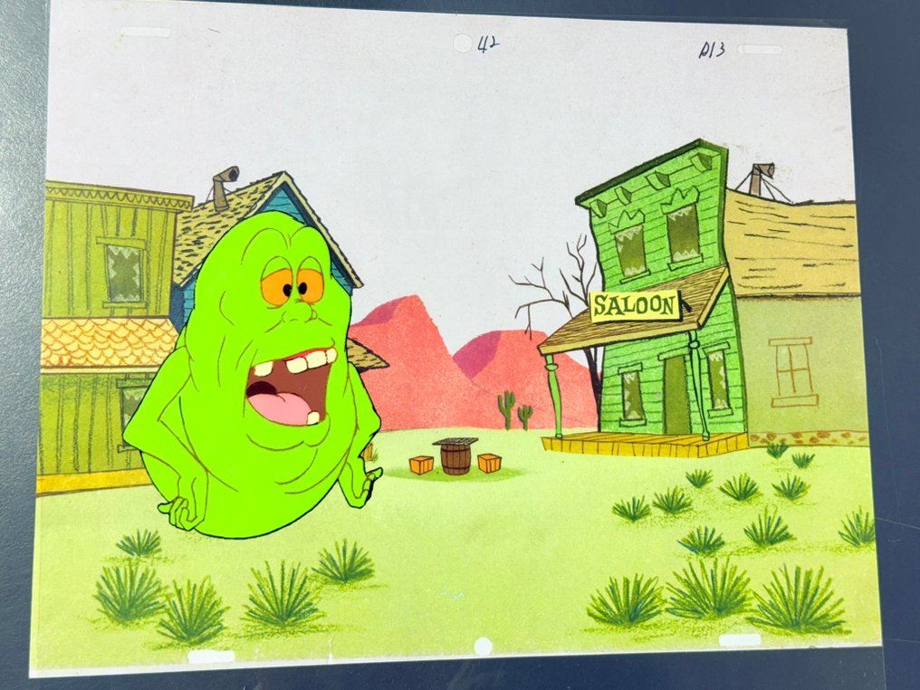 DIC Entertainment - 史莱默的原始动画片段，配有印刷背景 - The Real Ghostbusters (1986/91) #1.0