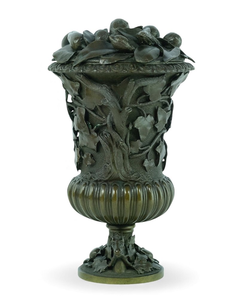 Urnă  - Bronz - Antic, bogat decorat #2.1