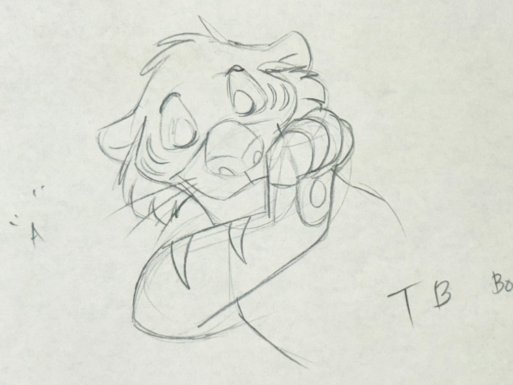 Walt Disney Animation Drawing of Shere Khan - Jungle Cubs (1996) - from Jungle Book #4.3