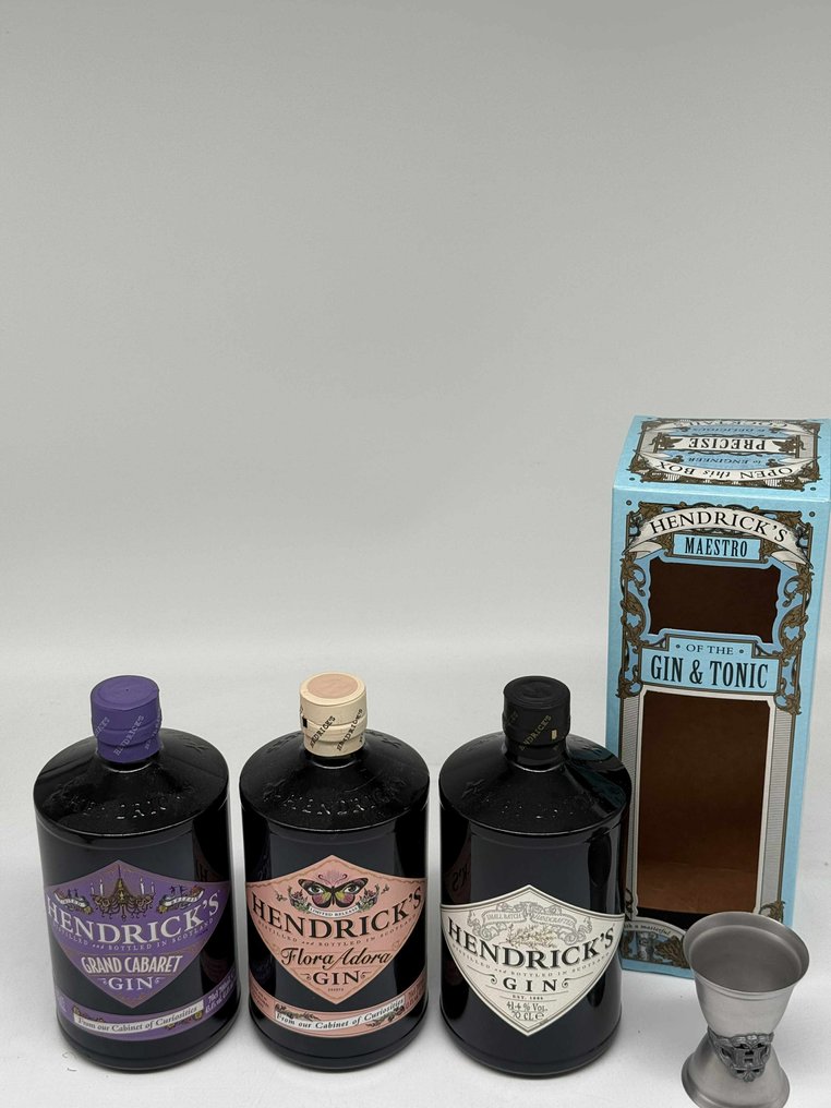 Hendrick's Gin - Grand Cabaret, Flora Adora & Maestro  - 70 cl - 3 flasker #2.1