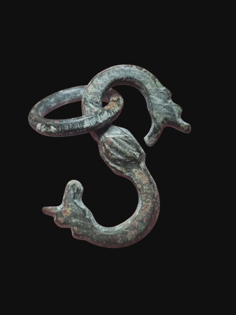 Εποχή των Βίκινγκς Χαλκός Πολύ Σπάνιο Fafnir Amulet Κρεμαστό κόσμημα  (χωρίς τιμή ασφαλείας) #1.0