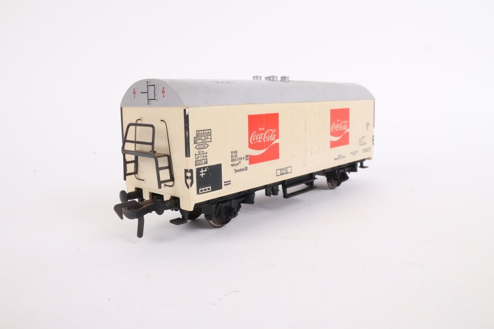 Fleischmann H0 - Model train freight carriage (7) - Coca-Cola refrigerated trucks - DB #4.3