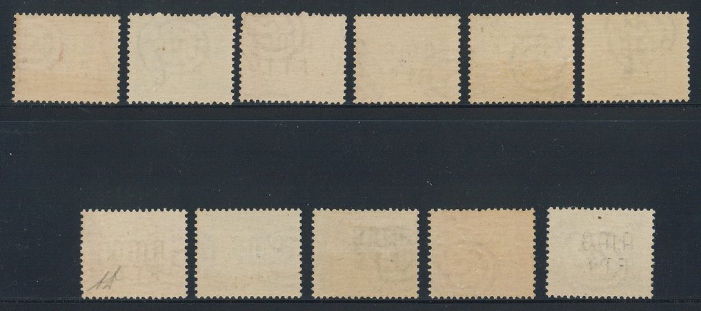 Τεργέστη-Ζώνη Α  - Σημειωμένο σε δύο γραμμές, πλήρης σειράς αρ. 5/15, φρέσκο και καλά διαχωρισμένο. #1.0