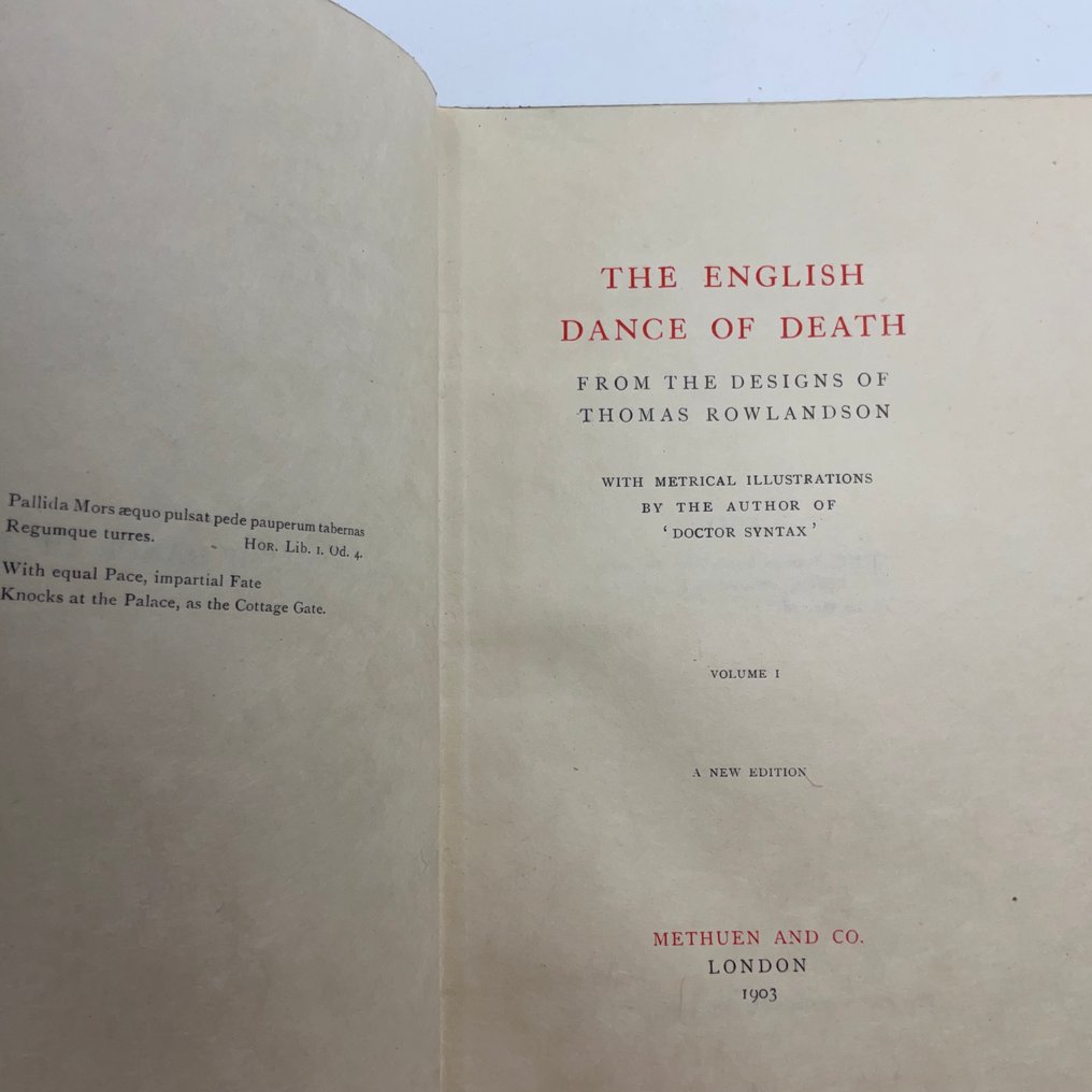 William Combe / Thomas Rowlandson (ill) - The English Dance of Death (limited edition of 50 copies) - 1903 #3.2