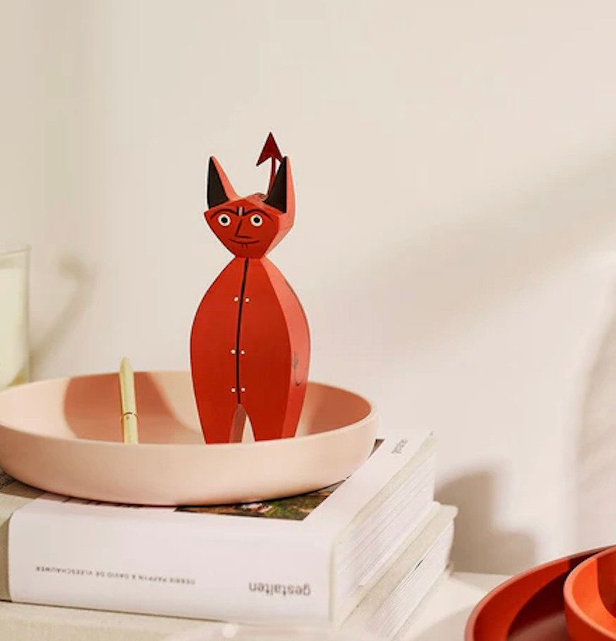 Διακοσμητικό στολίδι - Vitra - Ξύλινη κούκλα, μικρός διάβολος. - Ελβετία - Αλέξανδρος Γκίραρντ #1.0