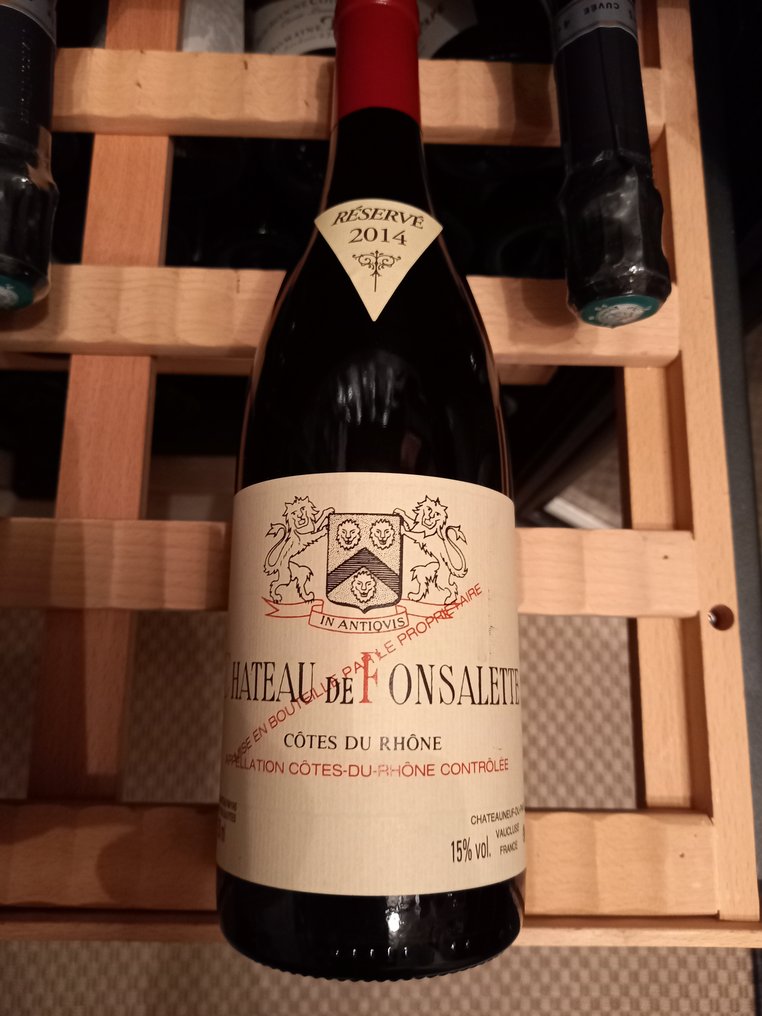2014 E. Reynaud, Château de Fonsalette - Côtes du Rhône - 1 Pullo (0.75L) #1.0