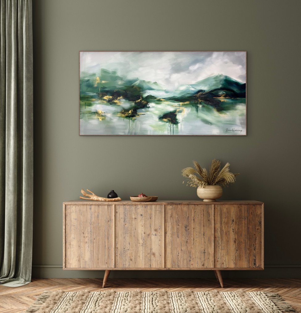 Ellis Hollering - Misty Highlands - XXL Abstract landscape #4.3