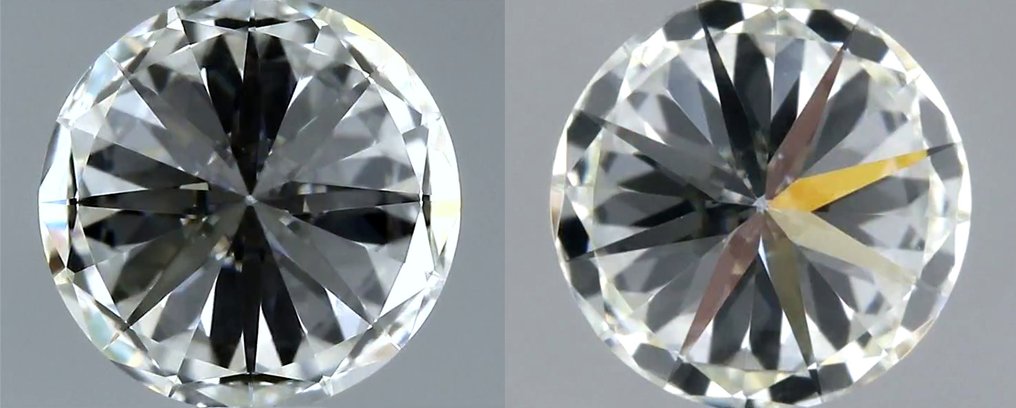 Ingen reservasjonspris - 2 pcs Diamant  (Naturlig)  - 1.20 ct - Rund - H - VVS1 - Det internasjonale gemologiske institutt (IGI) - *Matching Pair* VG EX SL* #3.2