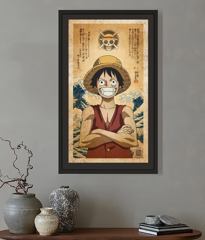 Kodo88 Giclée - Monkey D. Luffy: Ukiyo-e Portrait 海賊の肖像画 – Limited Edition (5/10) – Hand Signed #1.0