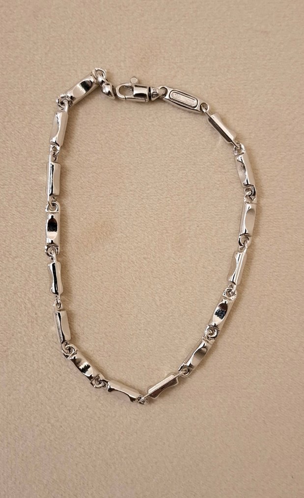 手镯 - 18K包金 白金 - Oro 18克拉 #3.2