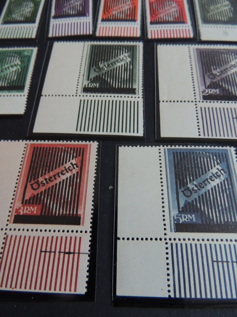 Austria 1945 - Complete series overloaded - edge or corner of sheets. #1.0