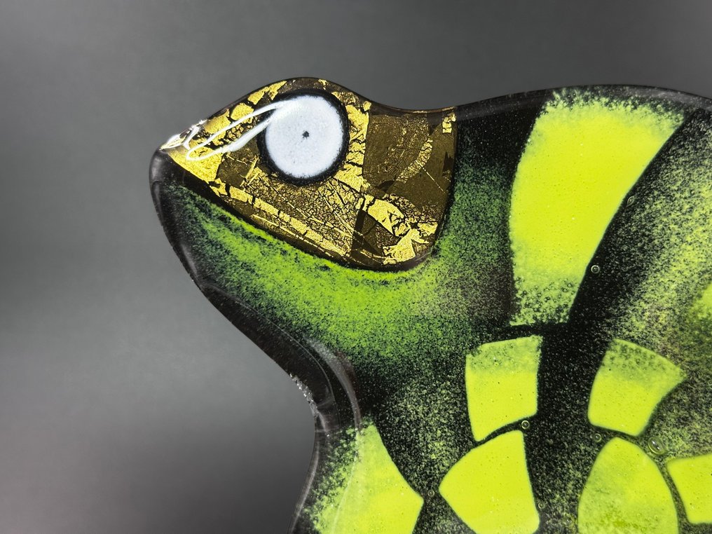 Studio Habrat - Szobrocska - Cameleon (2) - Üveg #1.0