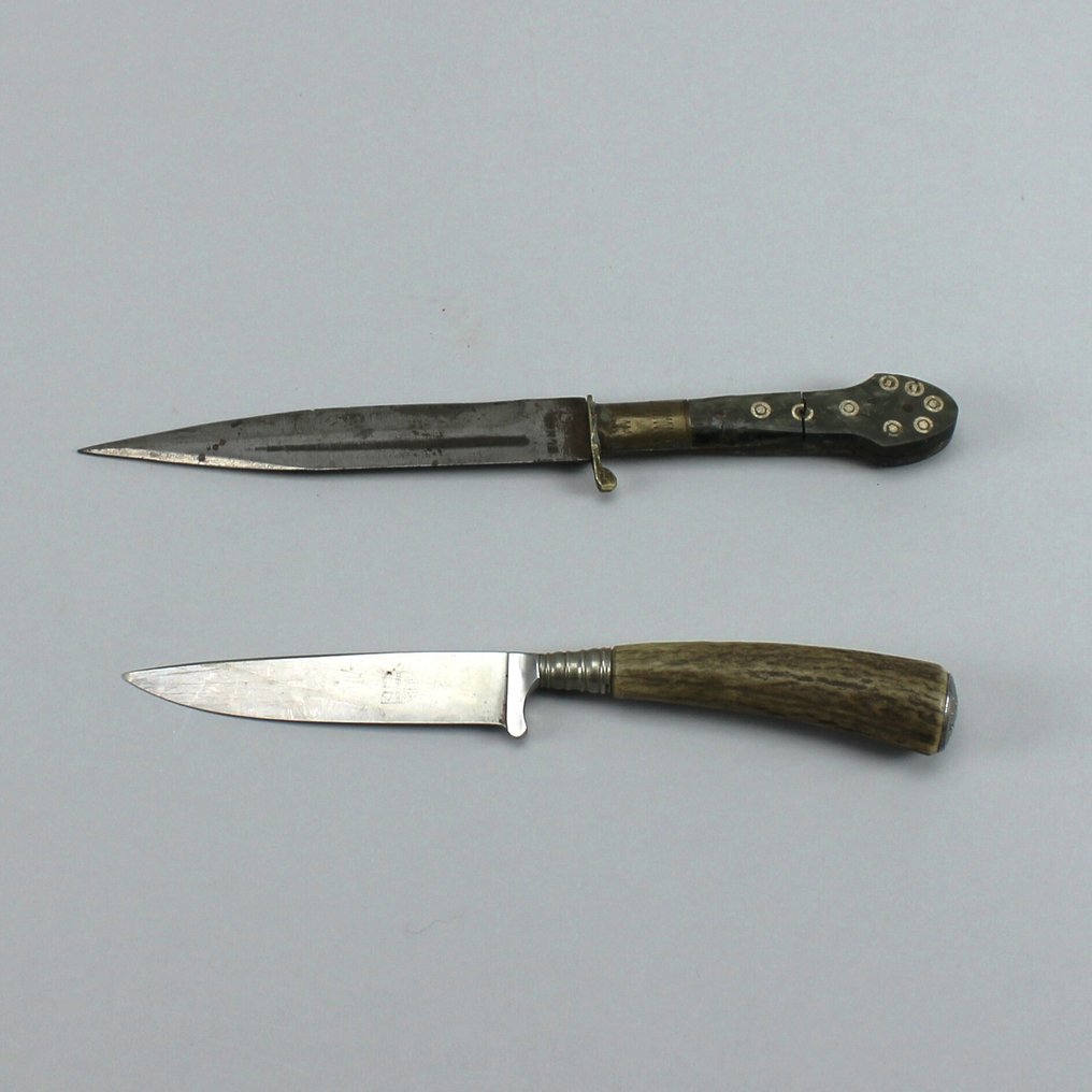 厨刀 - 金属, 角, 木 - 西班牙 - 四把刀的系列 #1.0