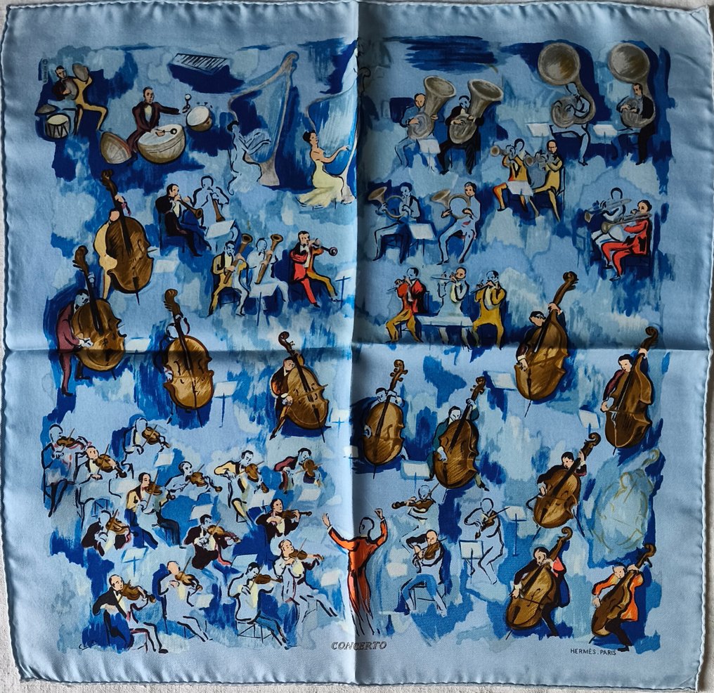 Hermès - CONCERTO by Jean-Louis Clerc. Gavroche - Φουλάρι #1.0