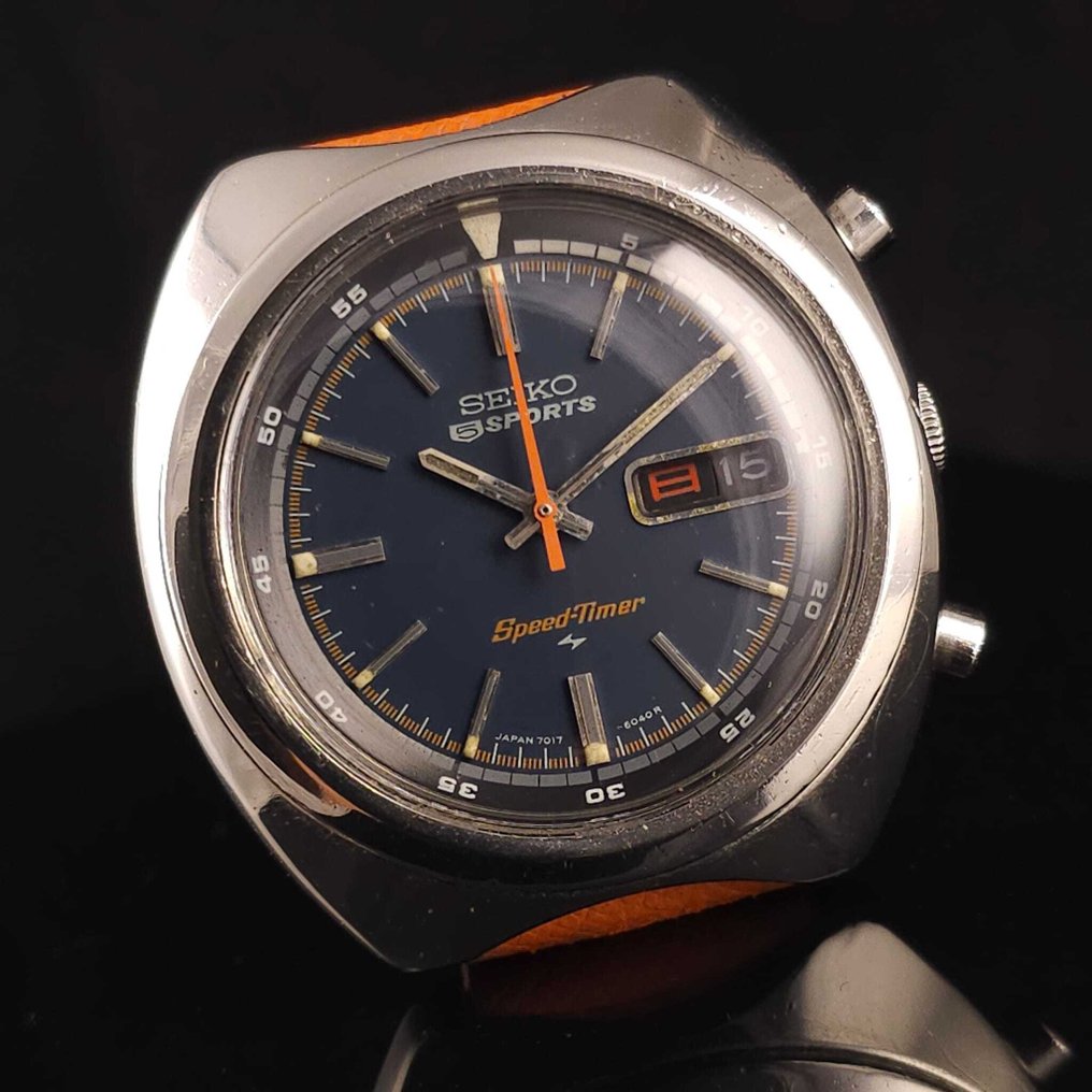 Seiko - 5 Sports Speed-Timer - No reserve price - 7017-8000 - Men - 1970-1979  #1.0