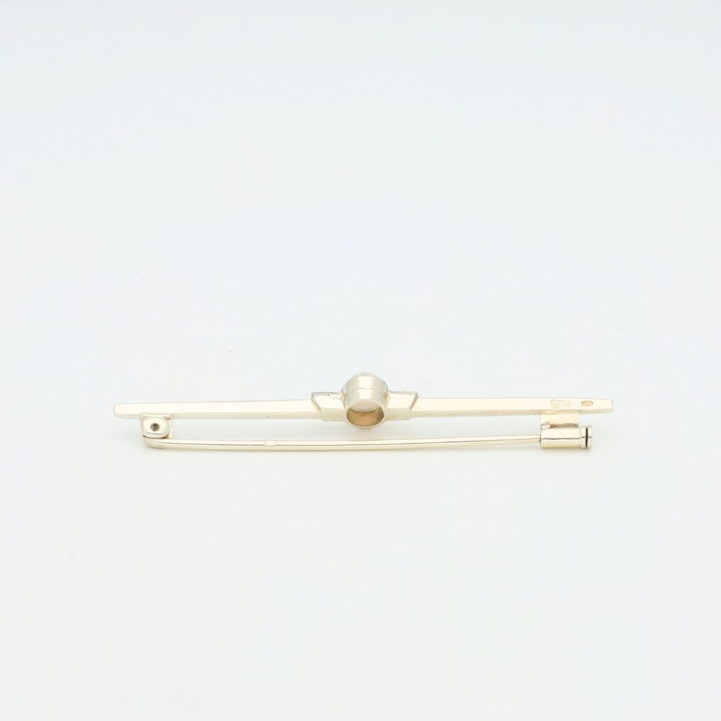 χωρίς τιμή ασφαλείας - Καρφίτσα - 14 καράτια Λευκός χρυσός Διαμάντι (Φυσικό) - Opaal #3.2