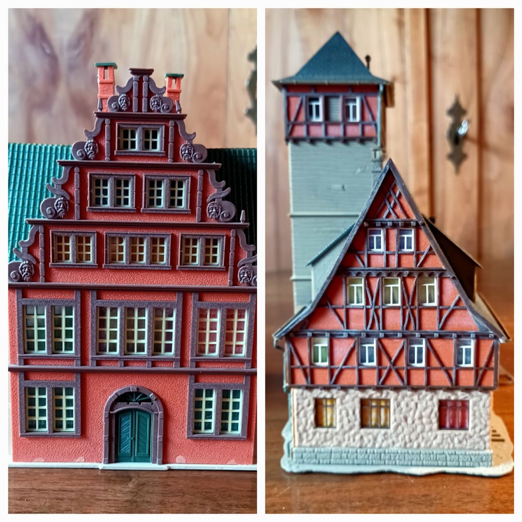 Vollmer H0 - 20817 und 3741/19378 - Κατασκευή τρένων μοντελισμού (2) - Επενδύσεις παραθύρων από εκτυπωμένο χαρτόνι - δεκαετία του 1960 - DB #1.0